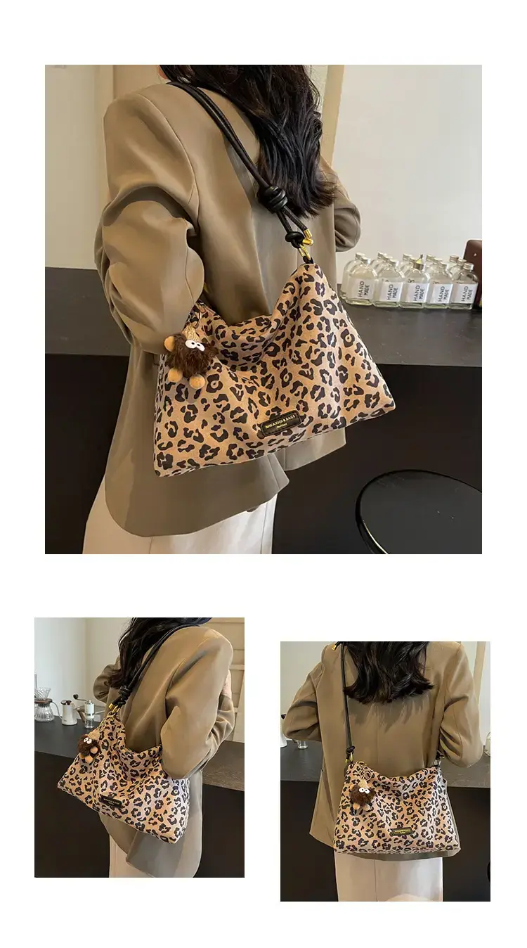 Leopard Tote Bag Women Large Capacity Shoulder Bag 2024 — feature 9
