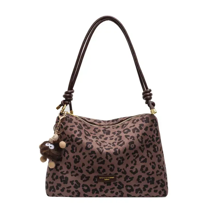 Leopard Tote Bag Women Large Capacity Shoulder Bag 2024 - Image 3
