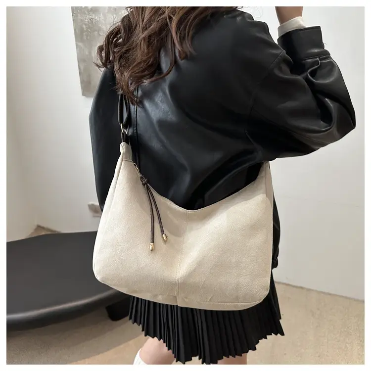 Women's 2024 Casual Shoulder Bag Black White Large Capacity — feature 22
