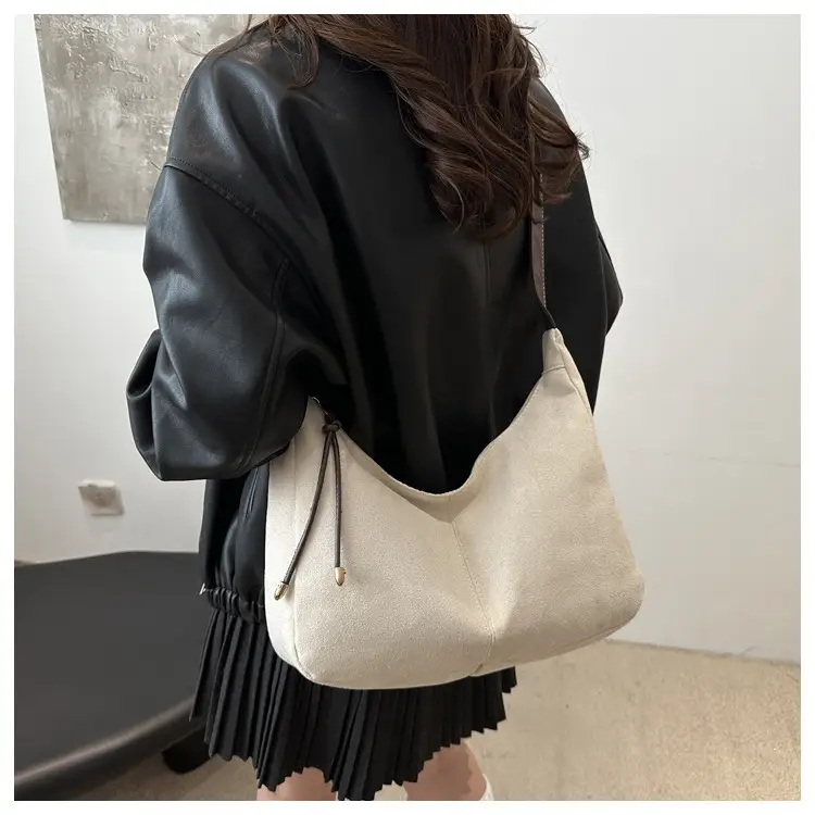 Women's 2024 Casual Shoulder Bag Black White Large Capacity — feature 23