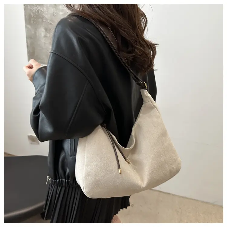 Women's 2024 Casual Shoulder Bag Black White Large Capacity — feature 25