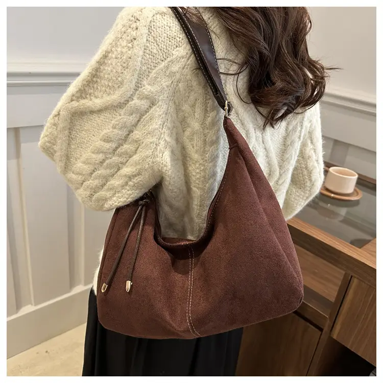 Women's 2024 Casual Shoulder Bag Black White Large Capacity — feature 30