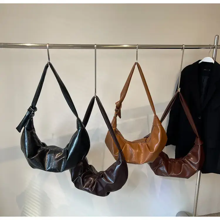 Nude Leather One-shoulder Crossbody Bag for Women — feature 13
