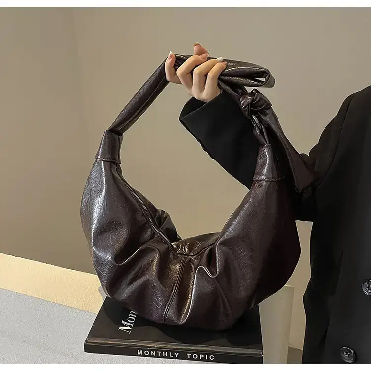 Nude Leather One-shoulder Crossbody Bag for Women — feature 23