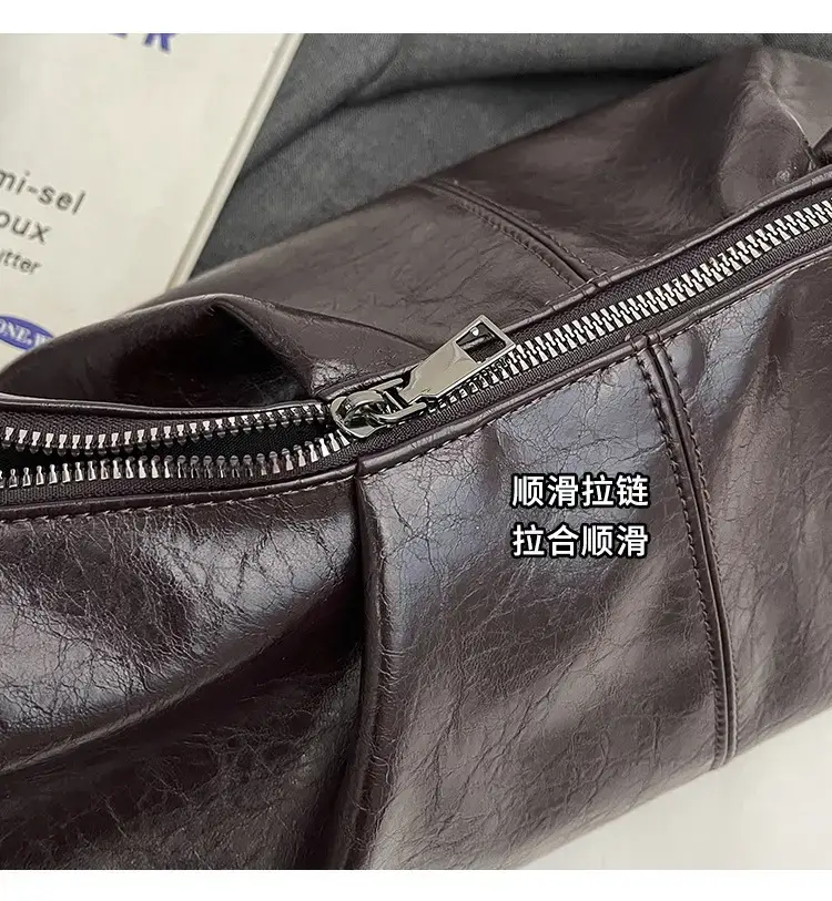 Nude Leather One-shoulder Crossbody Bag for Women — feature 5
