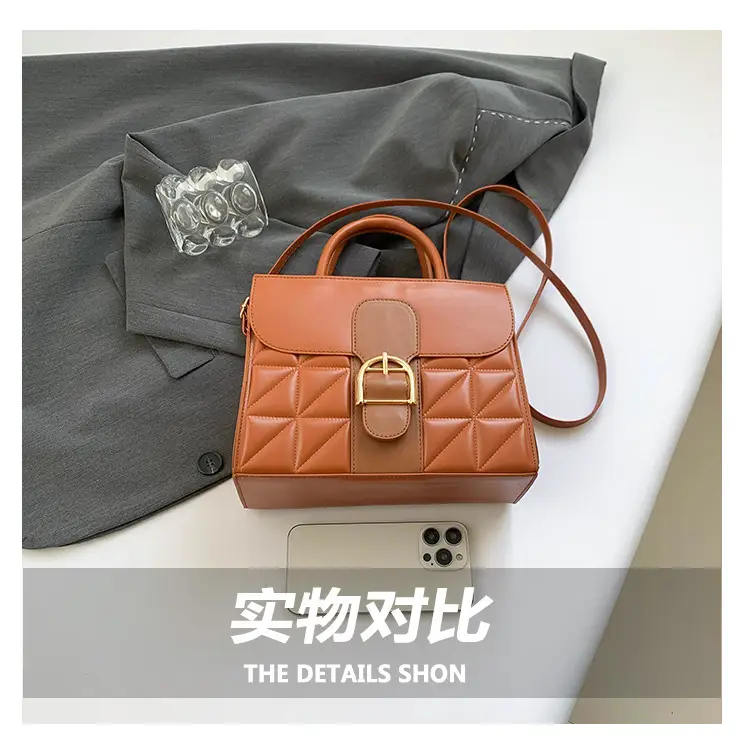 Green Quilted Women's Shoulder Crossbody Bag — feature 7