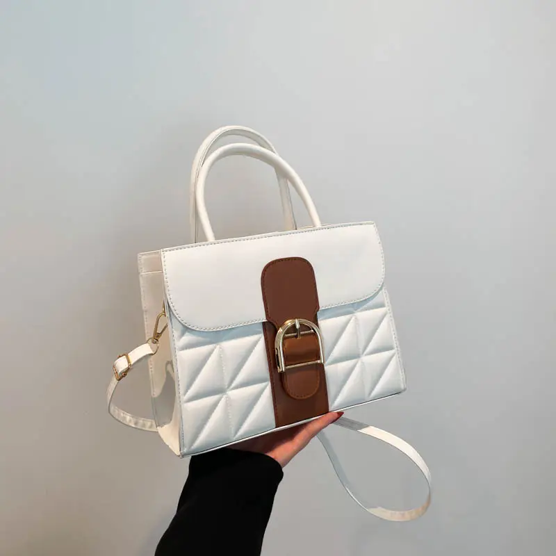 Green Quilted Women's Shoulder Crossbody Bag - Image 2