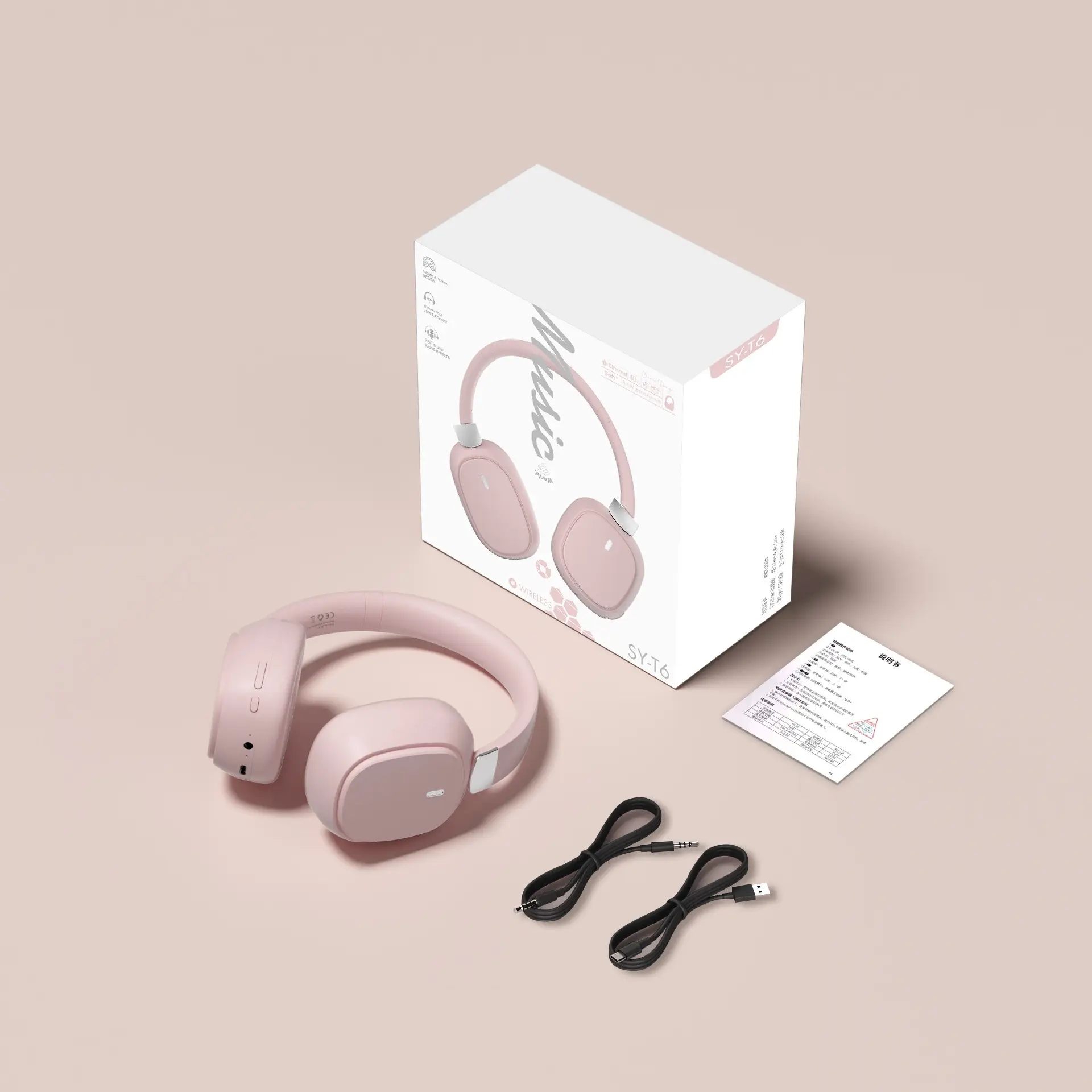 Wireless Bluetooth Headset with Noise Reduction Black - Image 3