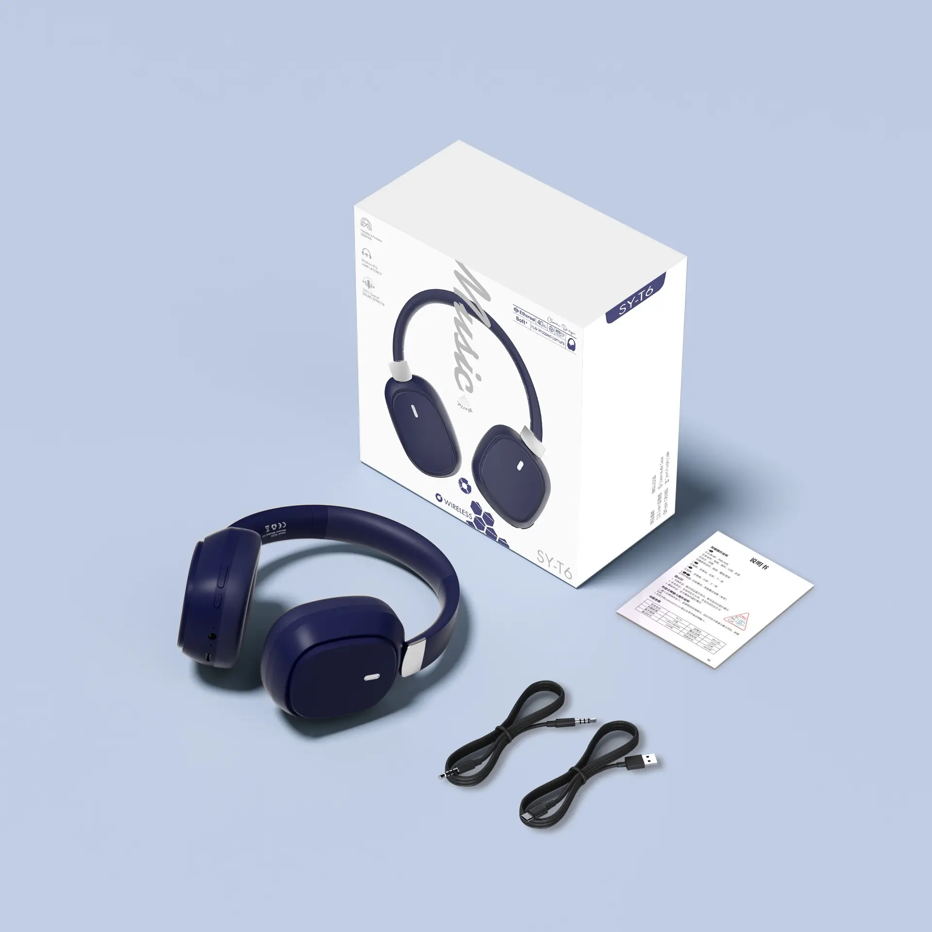 Wireless Bluetooth Headset with Noise Reduction Black - Image 4
