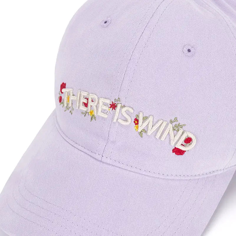 Women's Light Purple Embroidered Baseball Cap