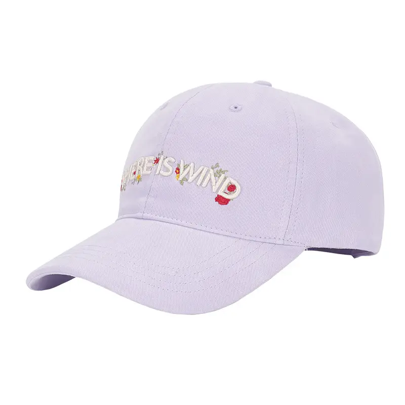 Women's Light Purple Embroidered Baseball Cap