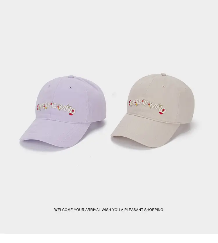 Women's Light Purple Embroidered Baseball Cap — feature 15