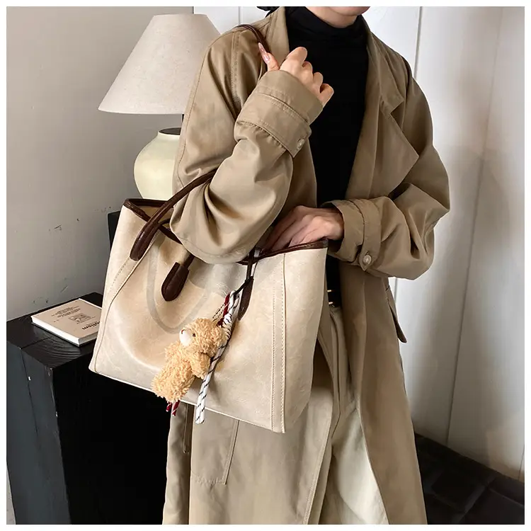 Black Korean Style Shoulder Tote Bag for Women — feature 12