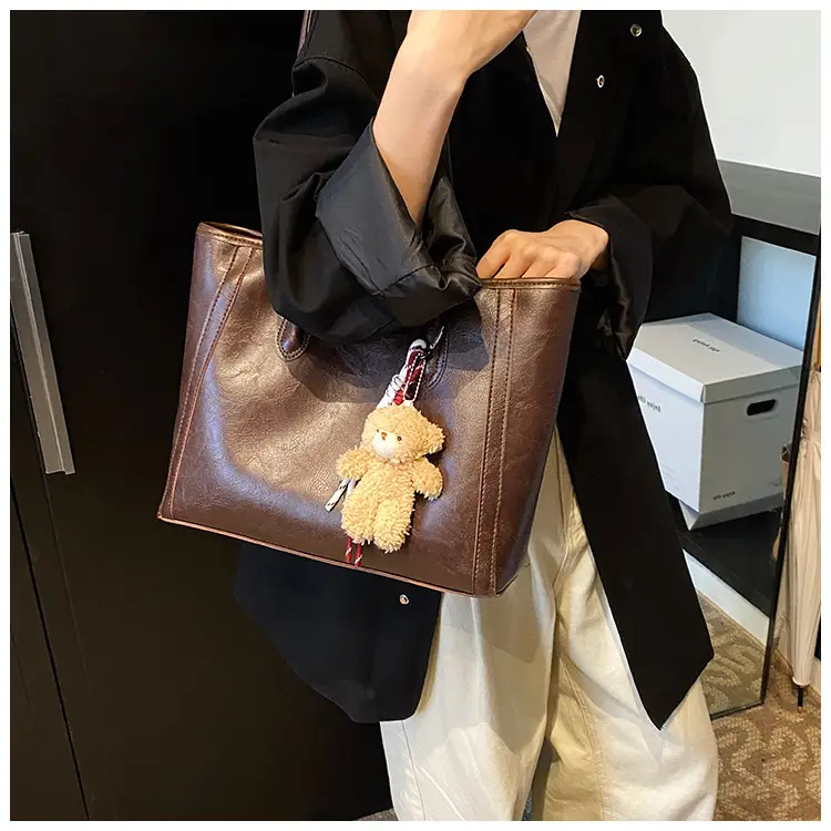 Black Korean Style Shoulder Tote Bag for Women — feature 14