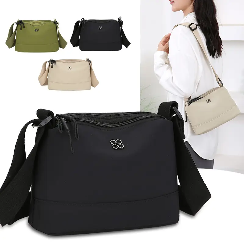 Women's Waterproof Crossbody Bag Black Nylon 2024 - Image 6