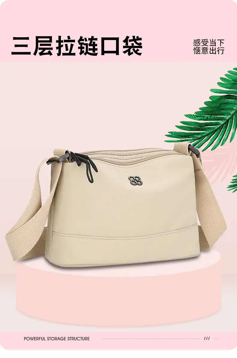 Women's Waterproof Crossbody Bag Black Nylon 2024 — feature 1