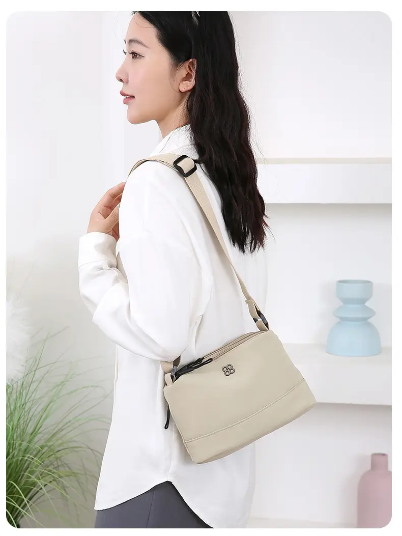 Women's Waterproof Crossbody Bag Black Nylon 2024 — feature 20