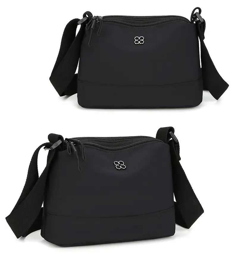 Women's Waterproof Crossbody Bag Black Nylon 2024 — feature 24