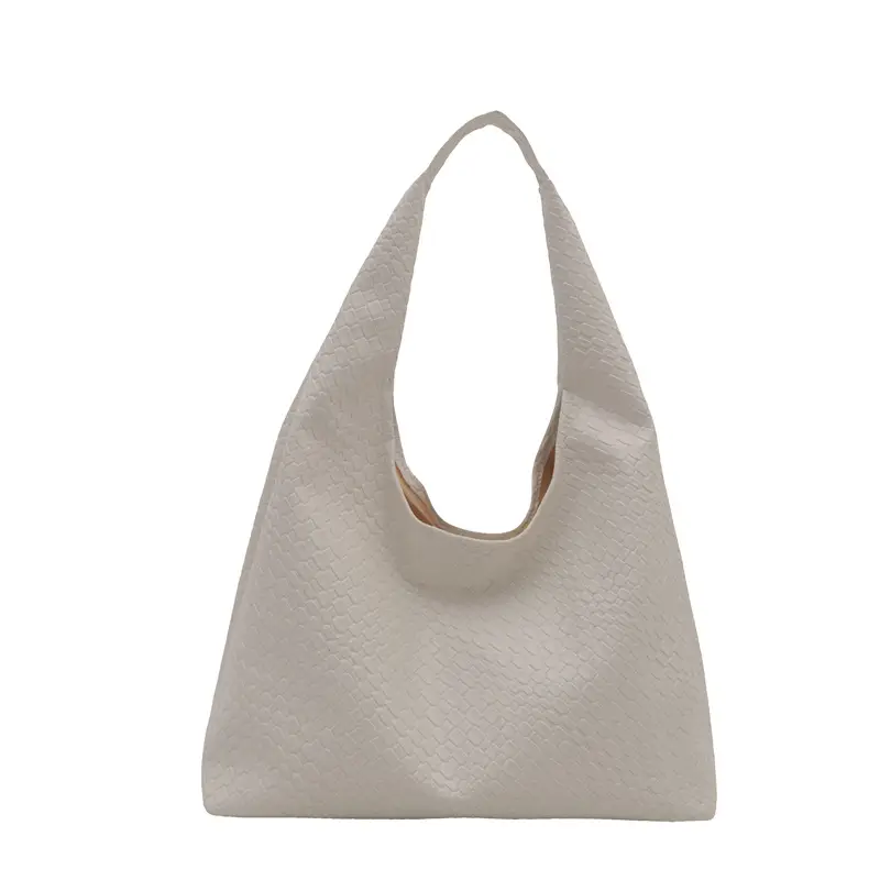 Brown Women's Large Underarm Bag with Retro Design