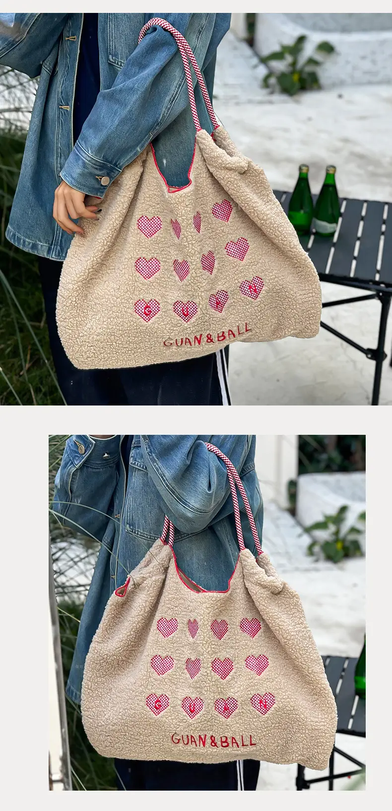 2024 Winter Chain Embroidered Shoulder Bag Black — feature 9