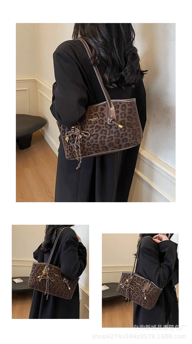 Leopard Print Large Shoulder Bag Women 2026 — feature 9