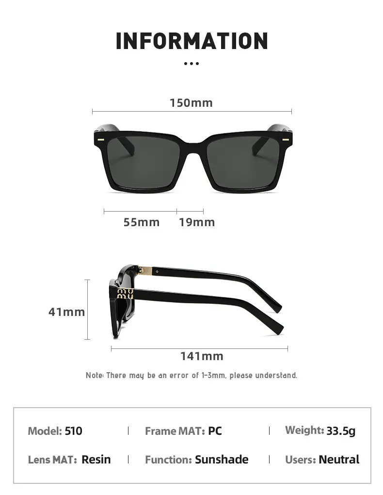 Korean-style Sunglasses Hawksbill Color Women's Nerd Glasses β feature 16