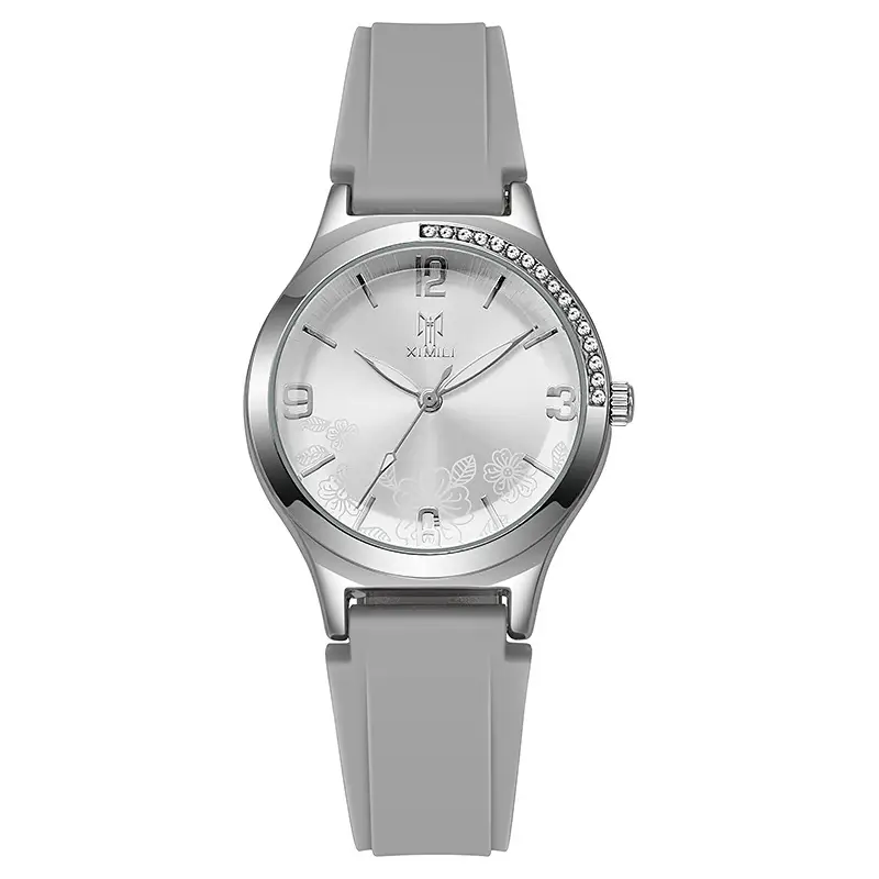 Women's Quartz Watch with Purple Silicone Strap — feature 10