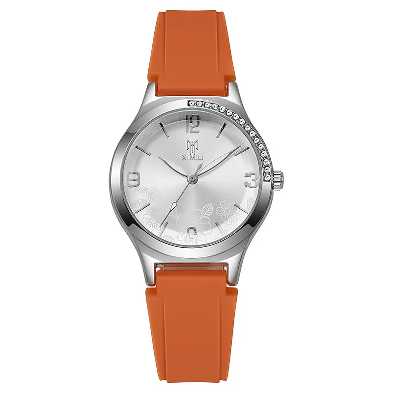 Women's Quartz Watch with Purple Silicone Strap — feature 11