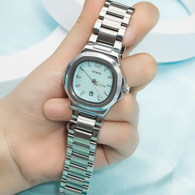 Women's Stainless Steel Bracelet Watch with Calendar - Image 5