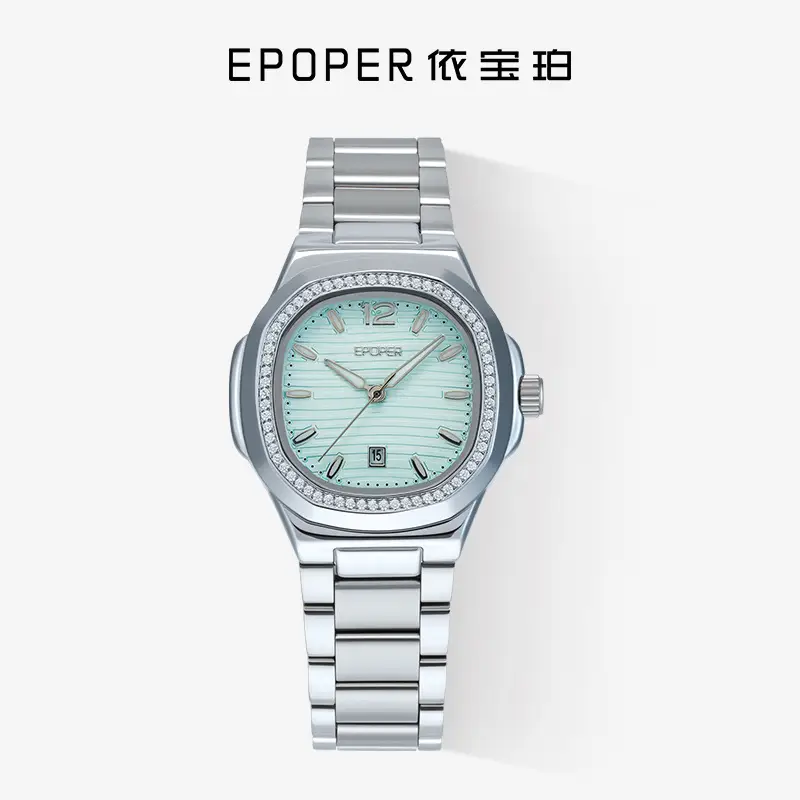 Women's Stainless Steel Bracelet Watch with Calendar - Image 6