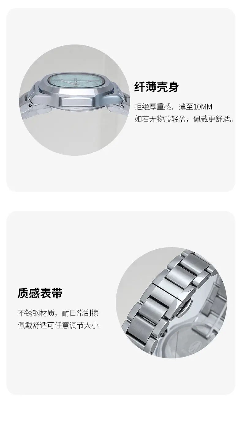 Women's Stainless Steel Bracelet Watch with Calendar — feature 14