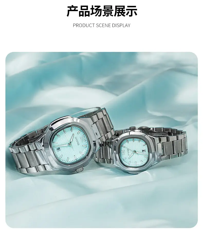 Women's Stainless Steel Bracelet Watch with Calendar — feature 9
