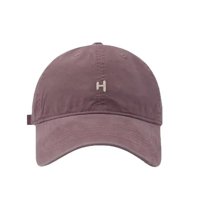 Men's H-Letter Embroidered Baseball Cap Grey - Image 13