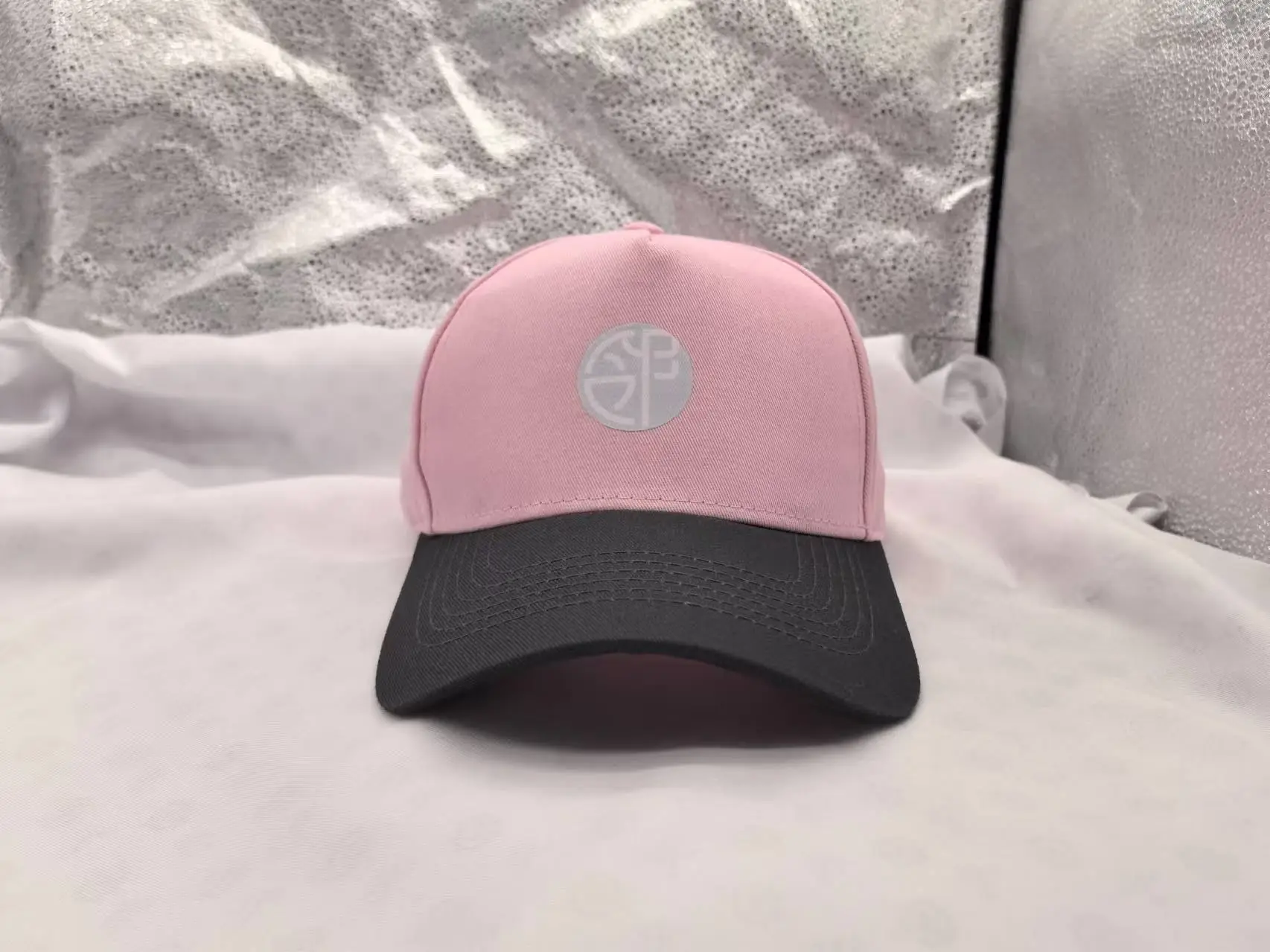 Pink Black Embroidered Baseball Cap for Men Women — feature 13