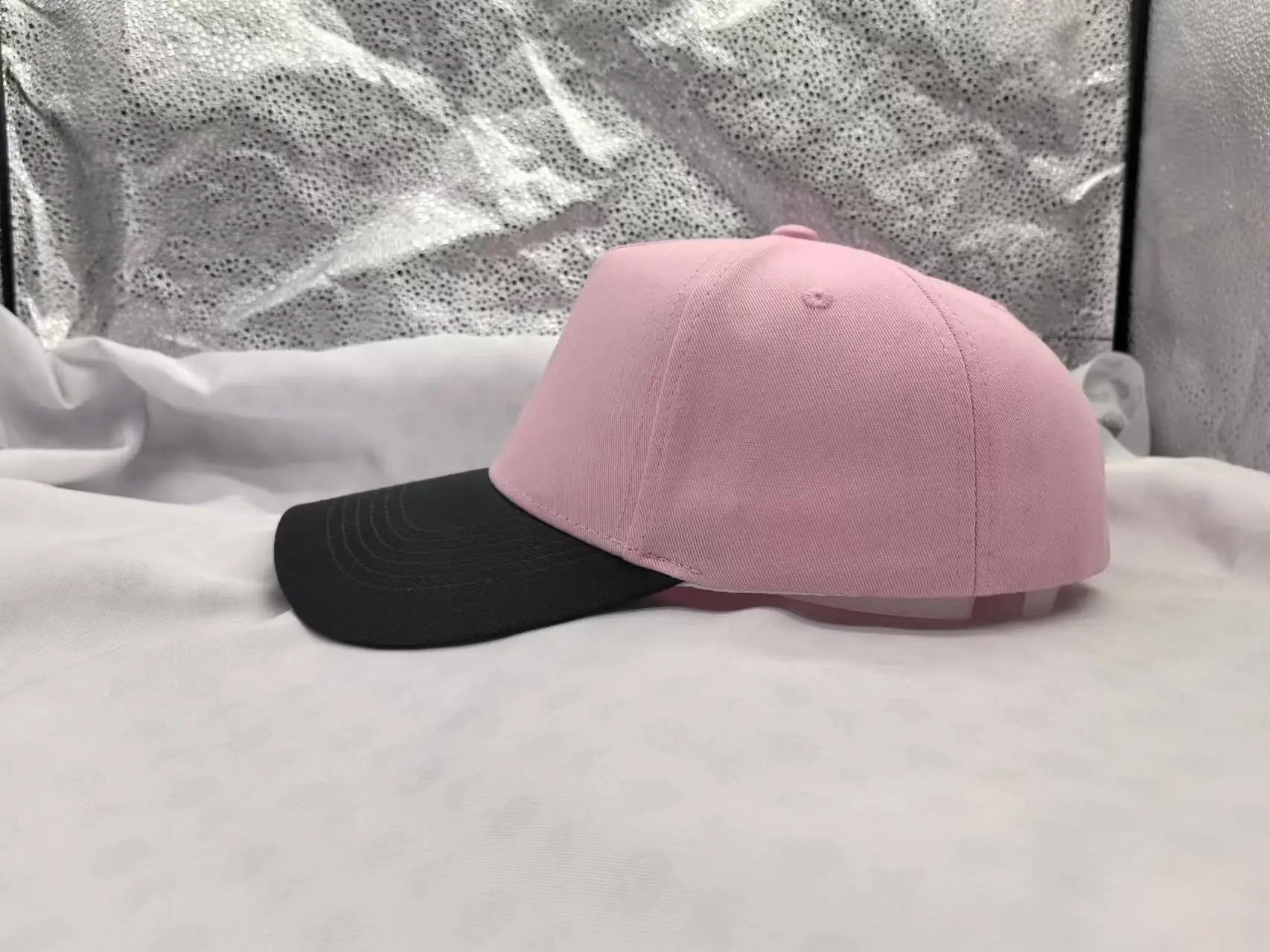 Pink Black Embroidered Baseball Cap for Men Women — feature 16
