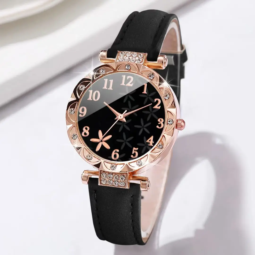 New TikTok Popular Women's Watch Fashion Personality Simple Watch Butterfly Digital Belt Watch suit - Image 37