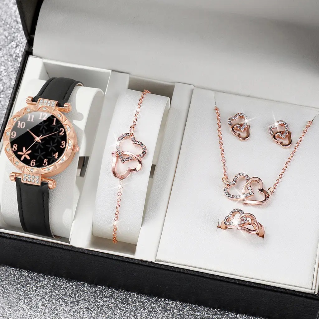 New TikTok Popular Women's Watch Fashion Personality Simple Watch Butterfly Digital Belt Watch suit - Image 10