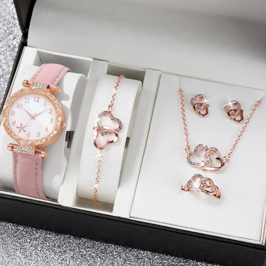 New TikTok Popular Women's Watch Fashion Personality Simple Watch Butterfly Digital Belt Watch suit - Image 11