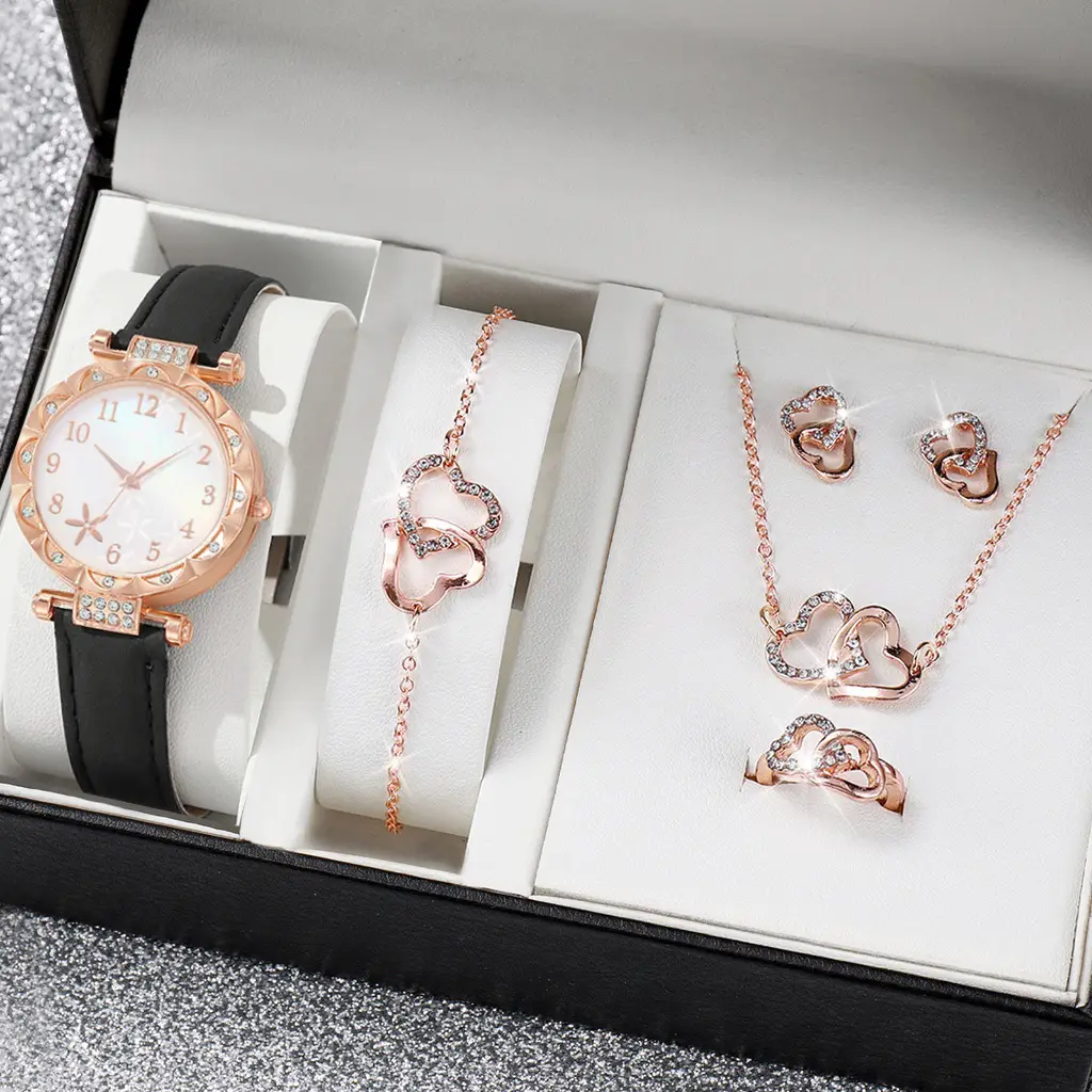 New TikTok Popular Women's Watch Fashion Personality Simple Watch Butterfly Digital Belt Watch suit - Image 12