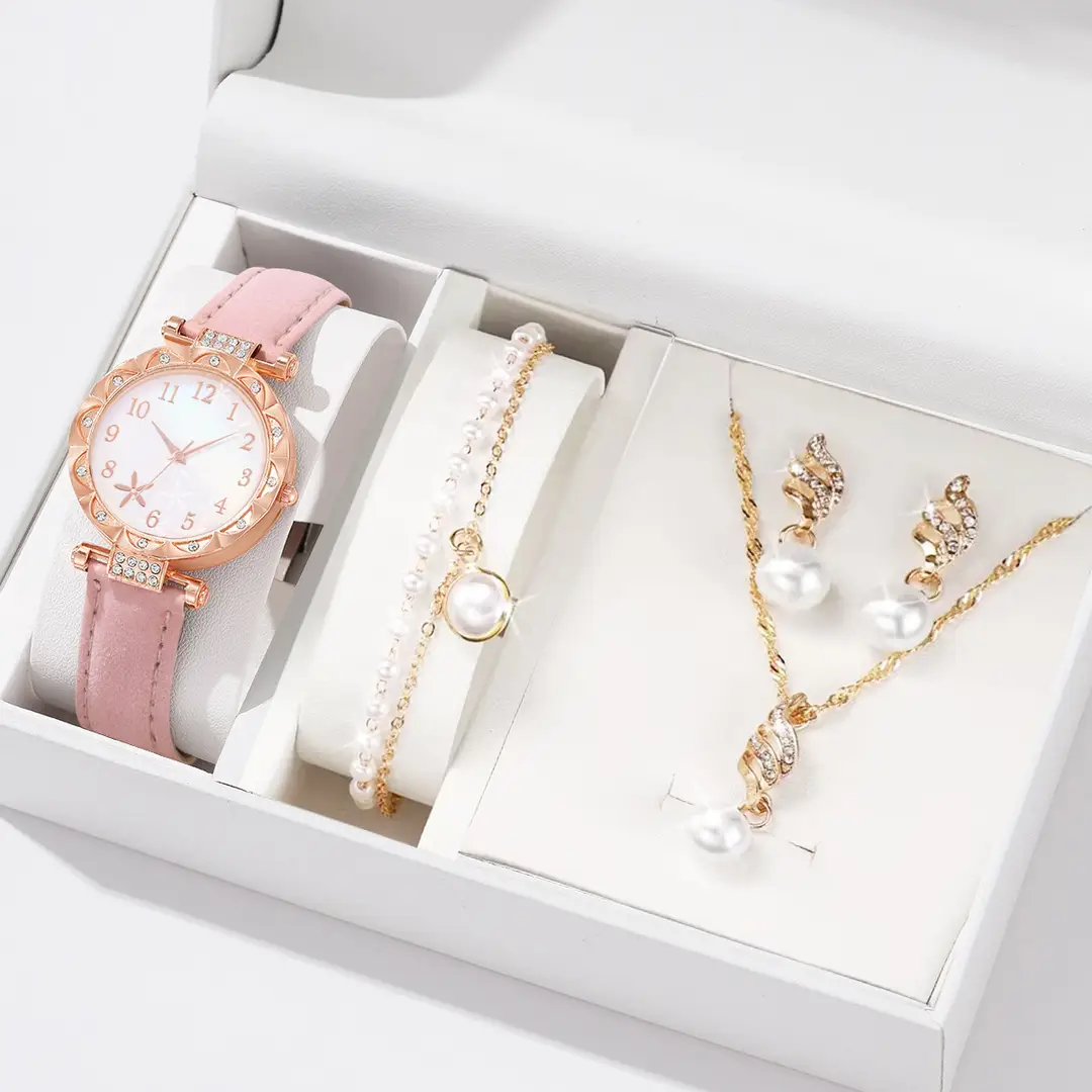 New TikTok Popular Women's Watch Fashion Personality Simple Watch Butterfly Digital Belt Watch suit - Image 15