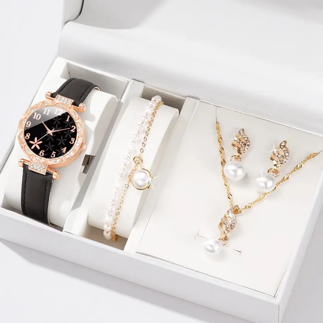 New TikTok Popular Women's Watch Fashion Personality Simple Watch Butterfly Digital Belt Watch suit - Image 17