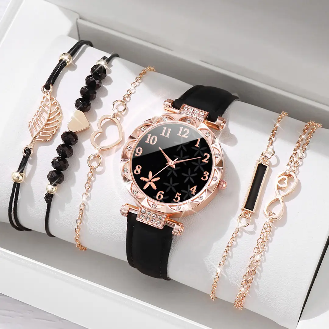 New TikTok Popular Women's Watch Fashion Personality Simple Watch Butterfly Digital Belt Watch suit - Image 18