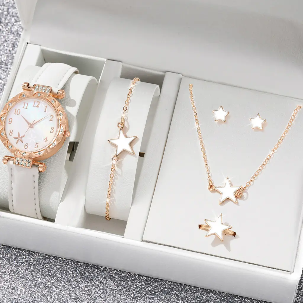 New TikTok Popular Women's Watch Fashion Personality Simple Watch Butterfly Digital Belt Watch suit - Image 19