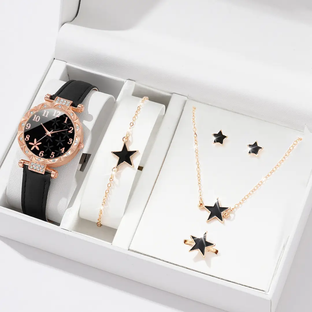 New TikTok Popular Women's Watch Fashion Personality Simple Watch Butterfly Digital Belt Watch suit - Image 20