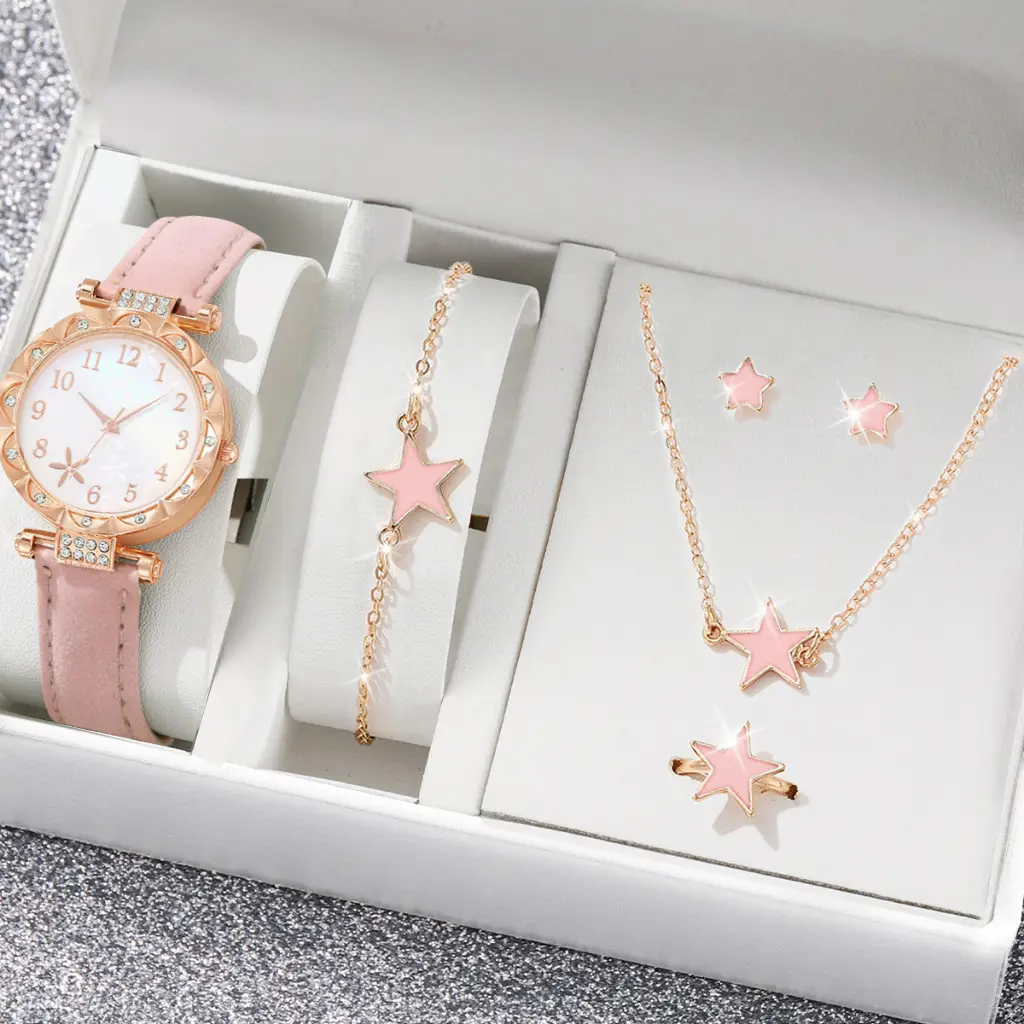 New TikTok Popular Women's Watch Fashion Personality Simple Watch Butterfly Digital Belt Watch suit - Image 22