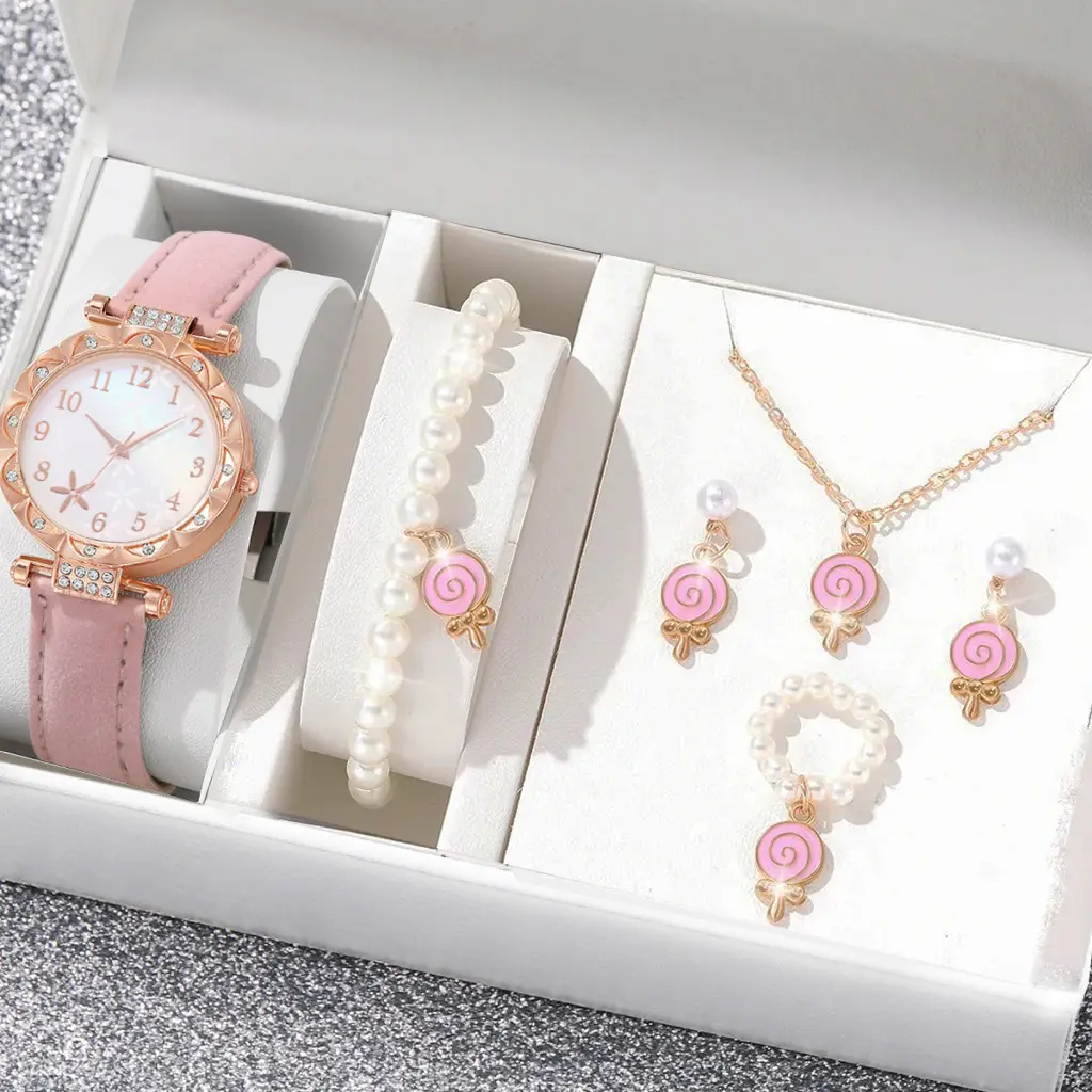 New TikTok Popular Women's Watch Fashion Personality Simple Watch Butterfly Digital Belt Watch suit - Image 24