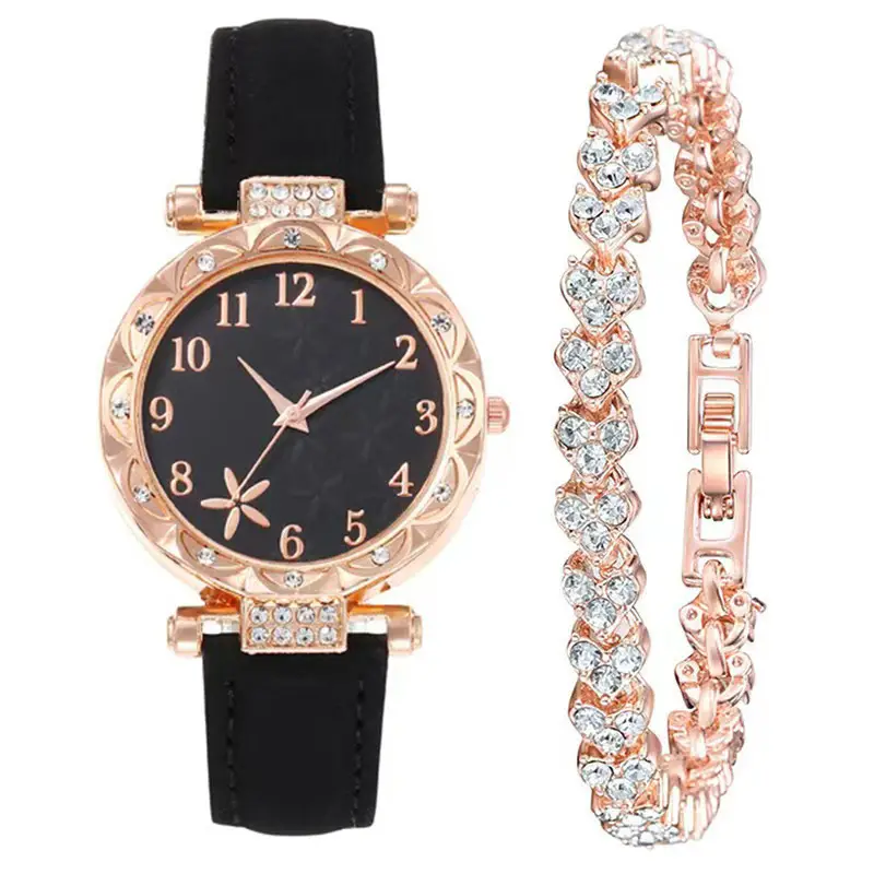 New TikTok Popular Women's Watch Fashion Personality Simple Watch Butterfly Digital Belt Watch suit - Image 29
