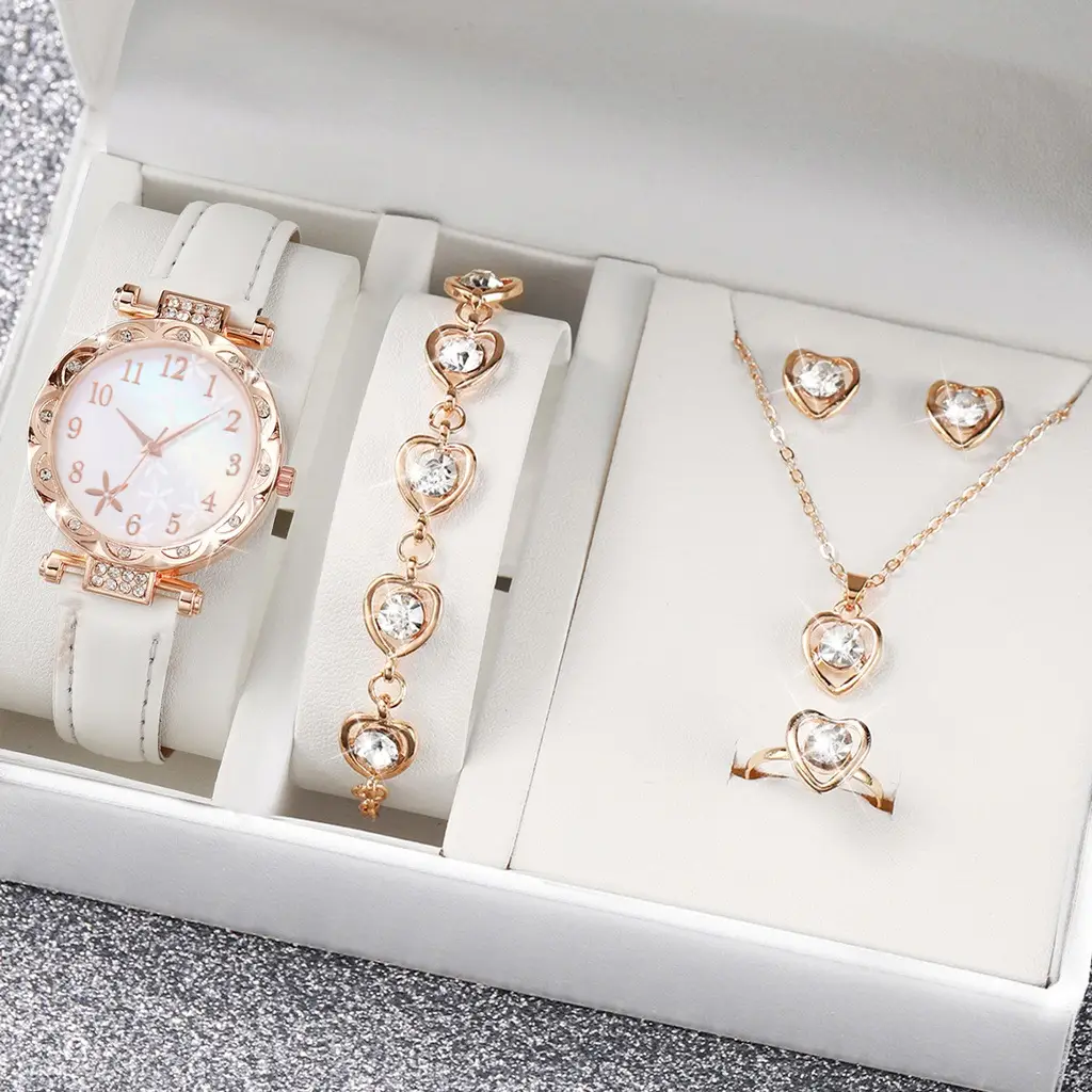 New TikTok Popular Women's Watch Fashion Personality Simple Watch Butterfly Digital Belt Watch suit - Image 32