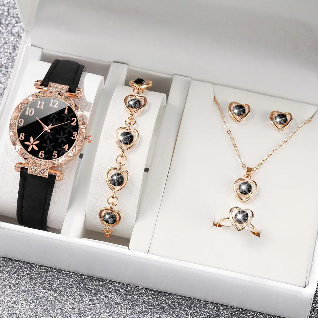 New TikTok Popular Women's Watch Fashion Personality Simple Watch Butterfly Digital Belt Watch suit - Image 33