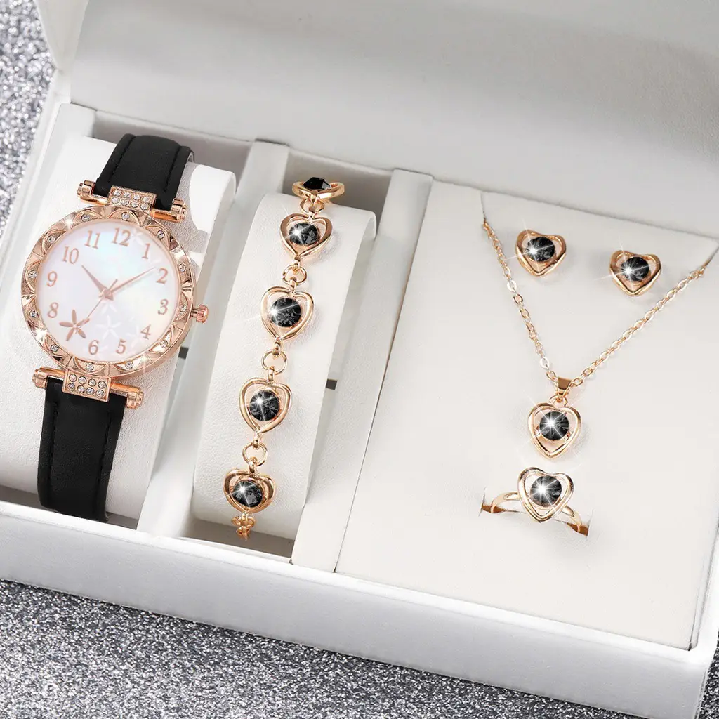 New TikTok Popular Women's Watch Fashion Personality Simple Watch Butterfly Digital Belt Watch suit - Image 35
